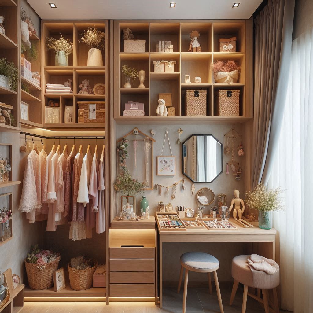 wooden furniture small boutique interior design ideas